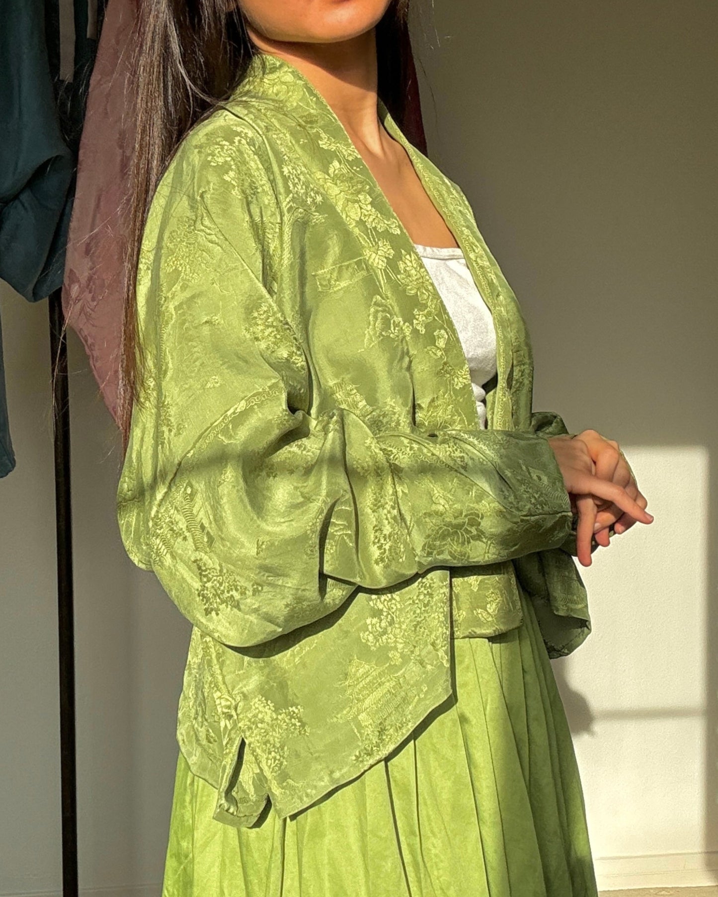 Silk Feijixiu 飞机袖 ⋆ MoCha Green ⋆ US 8-12