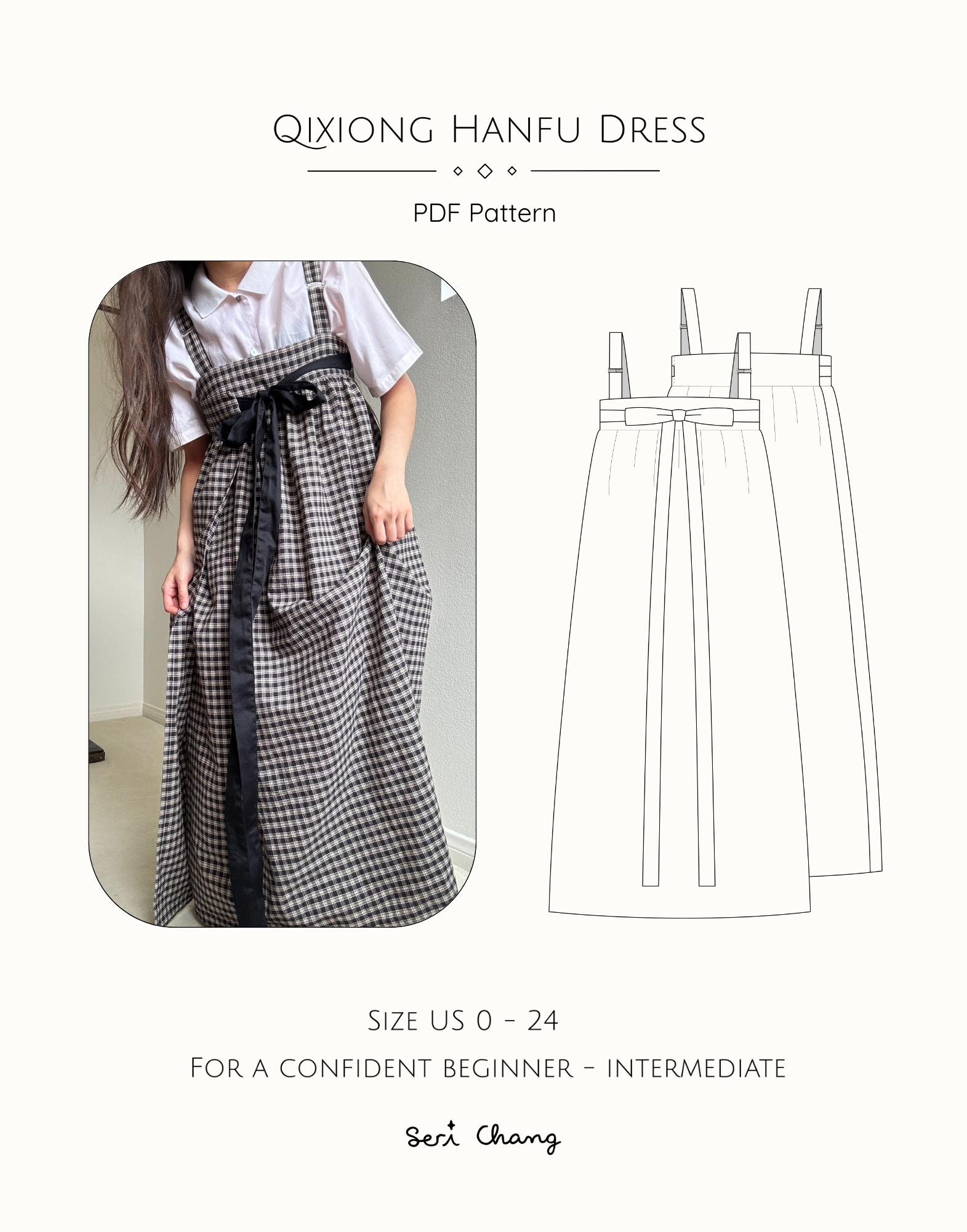 Qixiong Hanfu Dress - PDF Sewing Pattern – Seri Chang